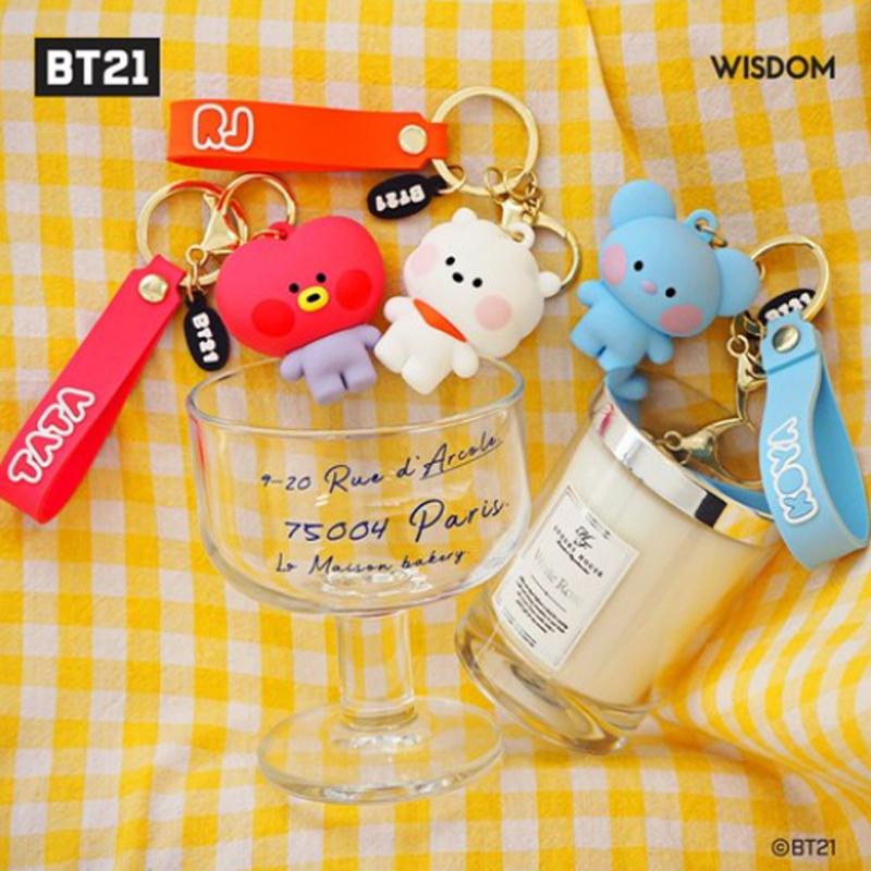 Официальный брелок для фигурки Minini BTS BT21, аутентичный брелок для фигурки