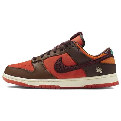 Dunk Low Year of the Rabbit — Светло-малиновые кроссовки унисекс Коричневые, темно-бордовые, кокосовое молоко FD4203-661