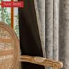 1PC Nuan Series Fashionable and Minimalist Grey Printed Curtains with Full Blackout Curtains for Bedroom Living Room Balcony Window for Home Decor