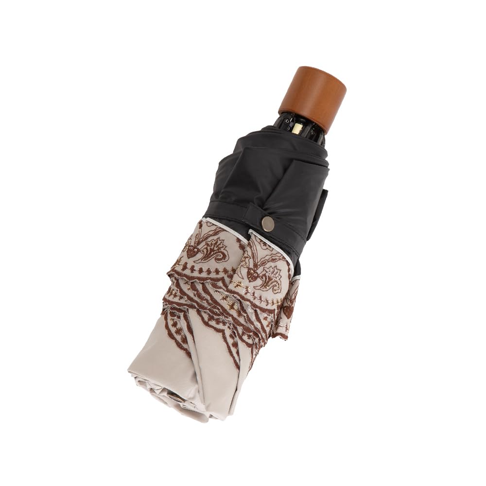 Шинуазри Современный Складной Полный УФ Подходит для Дождя или Легкого УФ Тепла Мраморный Подарок на День x Коричневый Зонт, Блокаут, Защита, Блеск, Блокировка 100%,