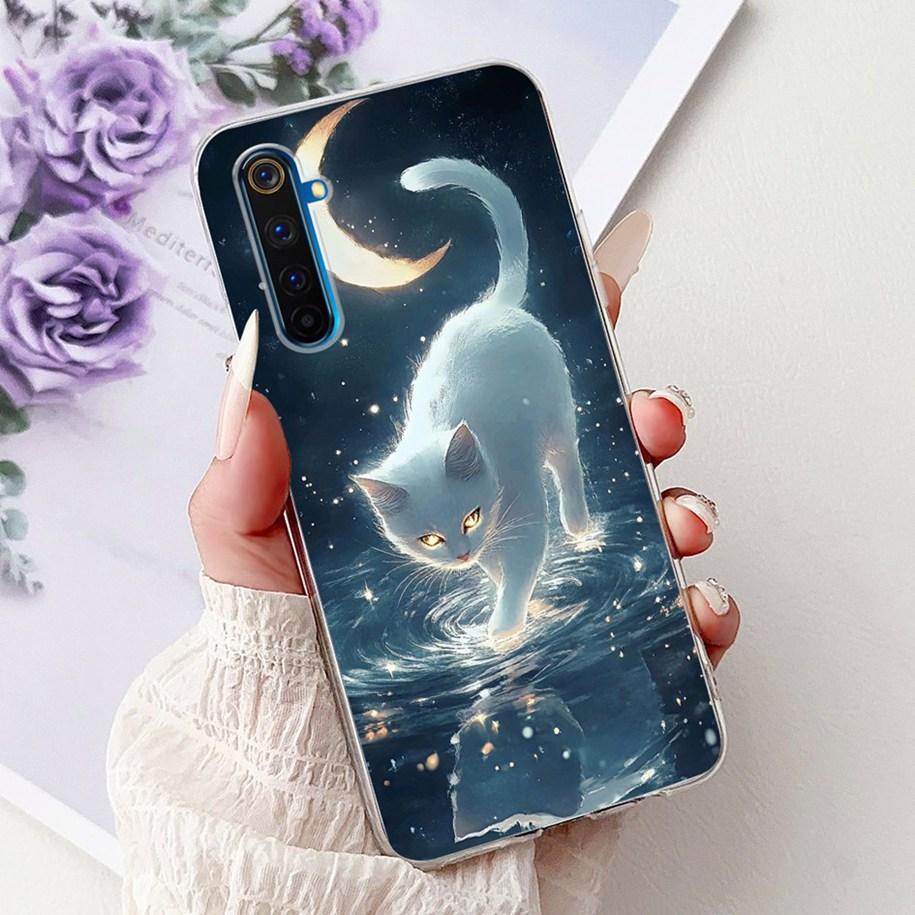 Чехол для Realme 6 Pro RMX2061 Мягкий Силикон Мультяшный Чехол для Телефона Для OPPO Realme 6 Pro Чехол Realme6 Realme 6 Pro 6i 6S 6Pro Coque