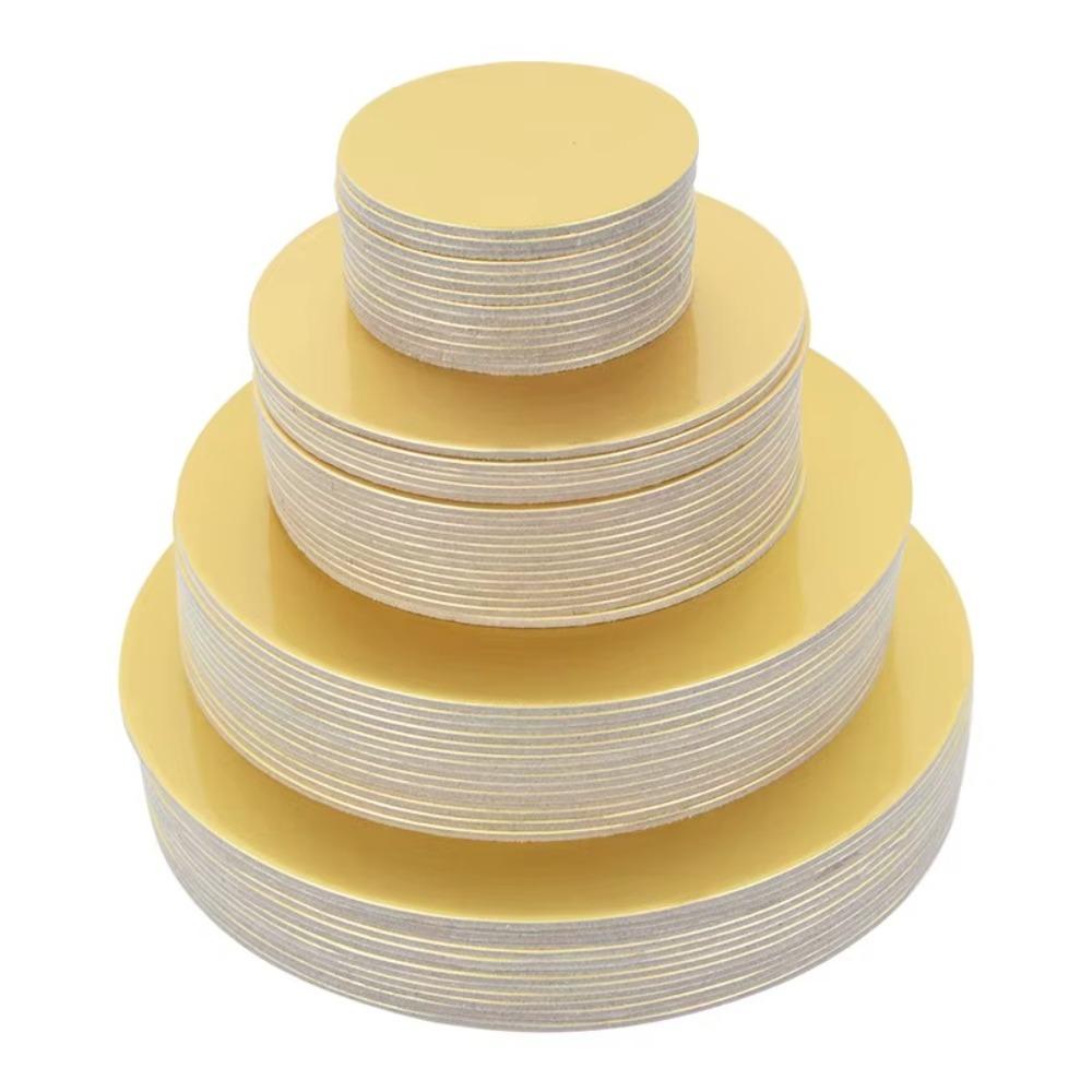 10pcs 6/8/10 Inch Cake Cardboard Golden Cupcake Base Round Cake Board  Cake Decorating Supplies