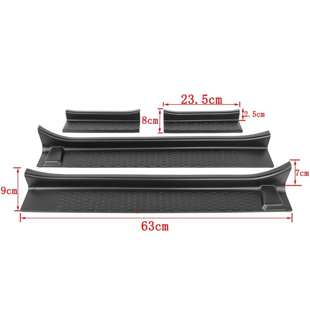 Накладка на дверную пластину для Jeep Wrangler JL Gladiator JT 2018-2022, защитные накладки на пороги, 4-дверные автомобильные аксессуары