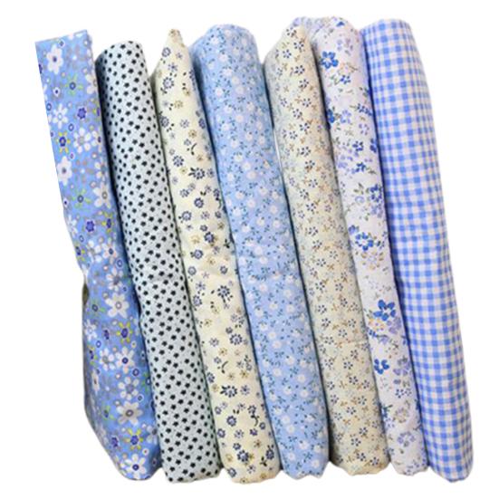 7 шт. 25x25 см хлопковая ткань цветок в горошек комплект DIY лоскутное одеяло ткань