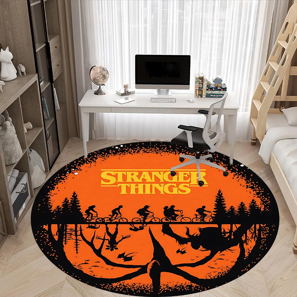 1 шт. Ковер-сиденье Stranger Things для офиса, нескользящий, мягкий и прочный офисный коврик для декора интерьера