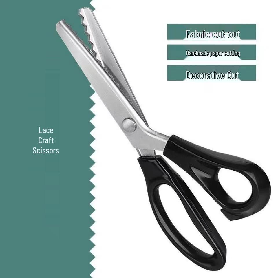 Ножницы для кружева с зубчатым треугольным лезвием: Ручной инструмент для парикмахерского дела и шитья