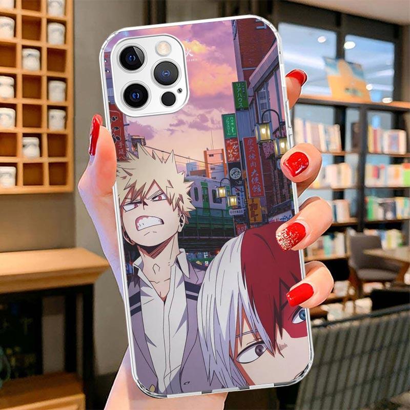 Чехол для телефона My Hero Bakugou Katsuki Для iPhone 16 17 Air 15 14 Pro Max 16E Чехол для телефона 13 Mini 12 11 7 SE 8 Печатный узор Fi