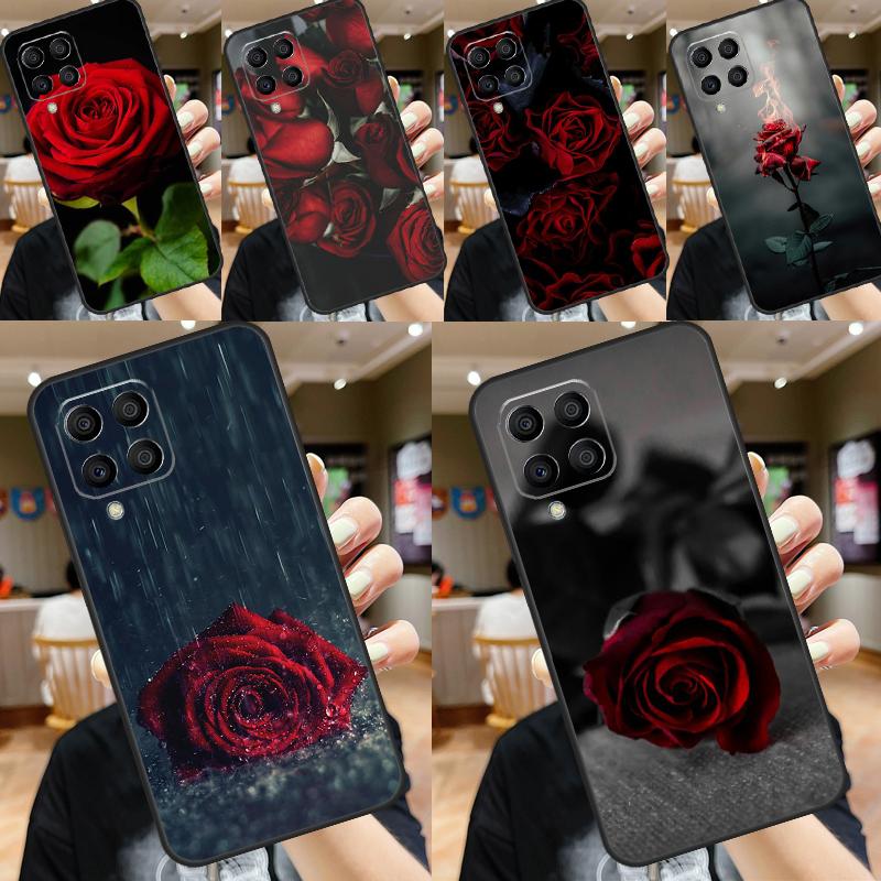 Красная Роза Цветок Для Samsung Galaxy M31 M32 M12 M52 M13 M33 M53 M11 M51 M15 M55 M14 M34 M54 M30s M20 Чехол
