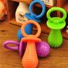 Small Pet Chew Toy Soft Small Rubber Pacifiers Training Dog Toys Molar Tooth Cleaning Toy for Puppy Dog