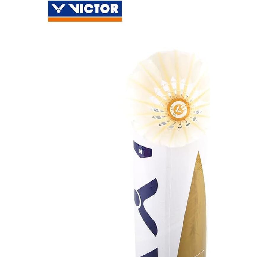 Волан для бадминтона Victor Gold No.1 Birdy, упаковка 12 шт.