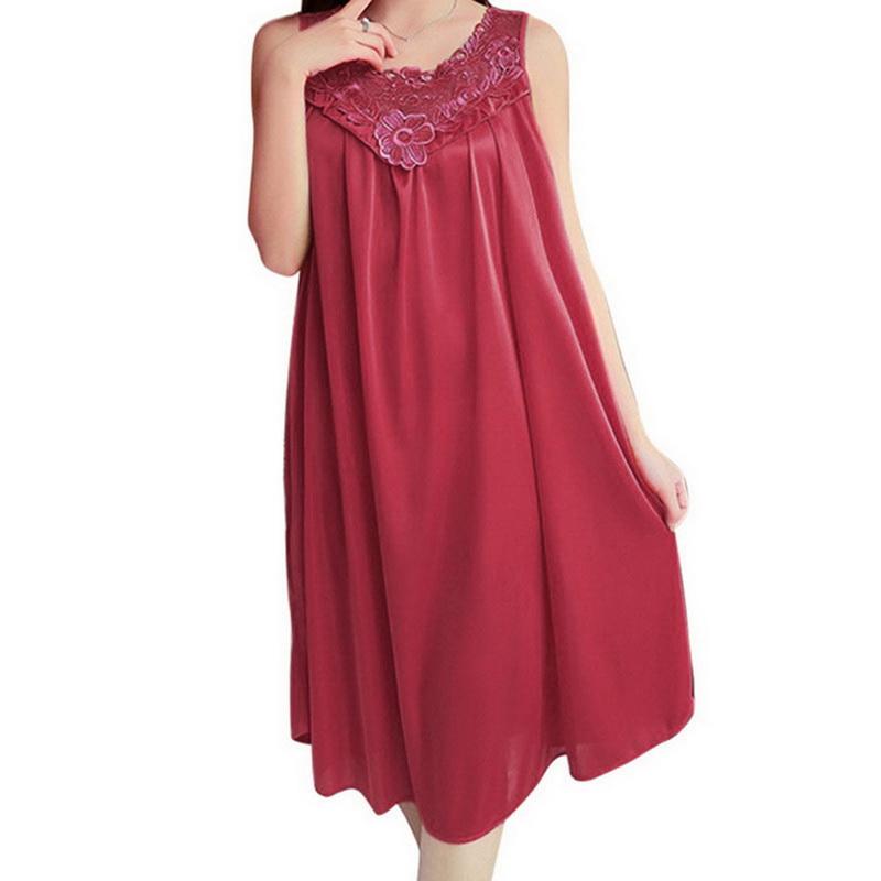 Женская ночная рубашка, сексуальное женское белье, халат, шелковая ночная рубашка Babydoll, повседневная свободная одежда для сна