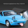 Новый 1:24 Mazda Miata MX5 MX-5 литая модель автомобиля из литого металла миниатюрная машина со звуком и светом детская игрушечная машинка подарок