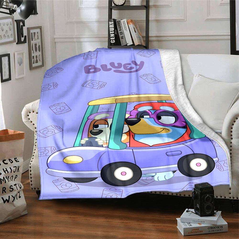 Bluey Blanket Soft Warm Cozy Great for Chair Bed Office Chair Four Seasons Universal Modern Style Best Holiday Gift for Friends Family