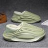 Men's Winter Thick Non Slip Lined Slippers - Lightweight Indoor and Outdoor Home Casual Shoes with Soft Fabric Lining
