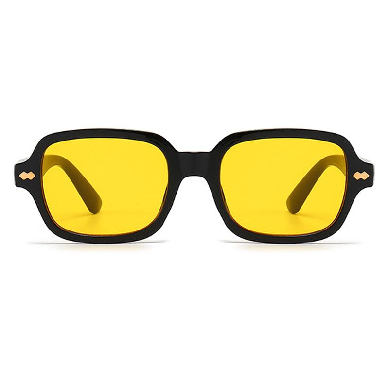 Fashion Square Vintage Sunglasses Women Brand Designer Sun Glasses Female Retro Rivet Ocean Color Small Frame