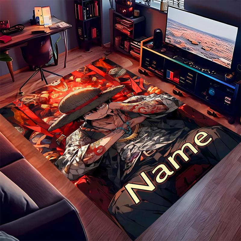 Custom personalization One Piece Print Area Rug - Soft, Washable Non-Slip Indoor Mat,Living Room,Home&Office Decorative Rug