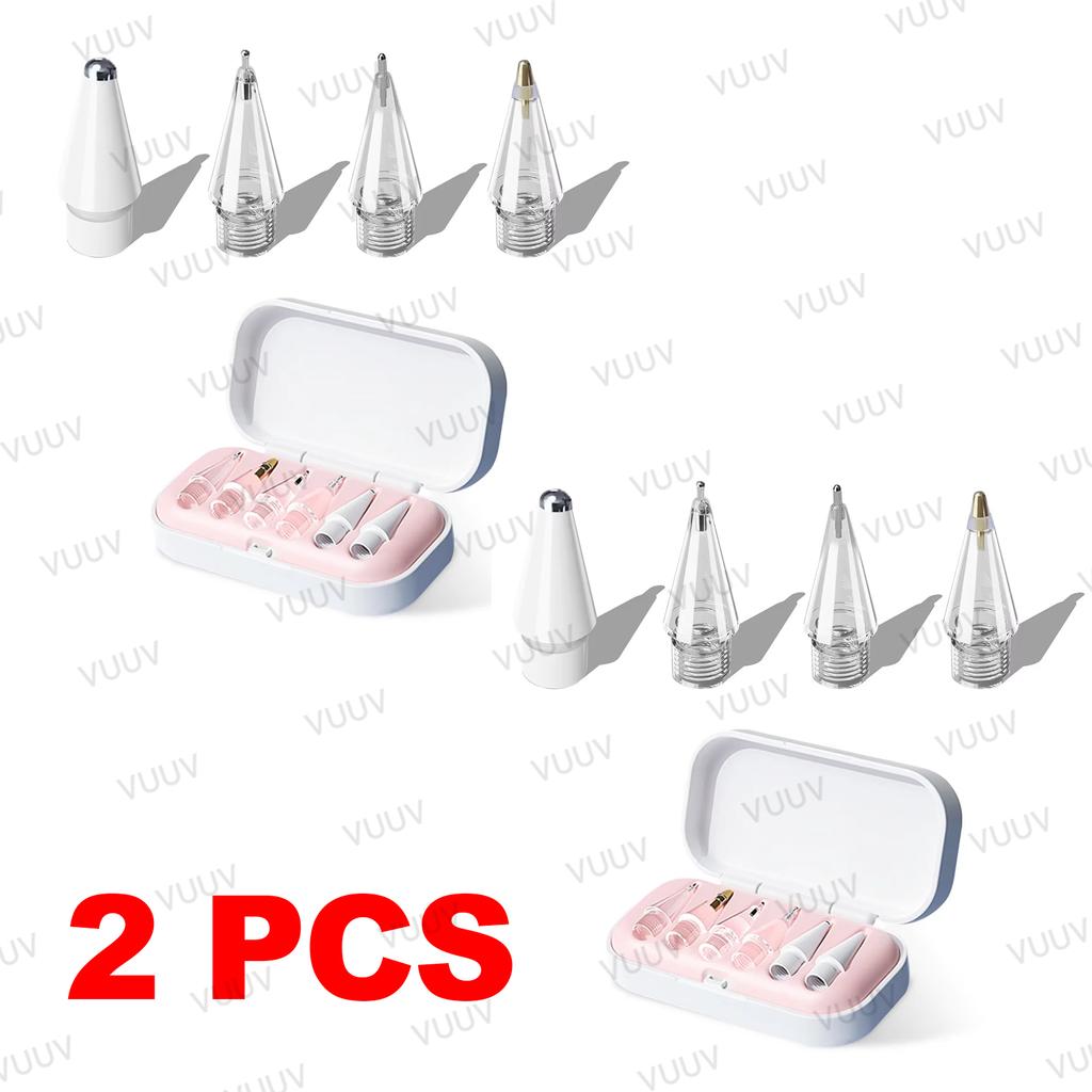4 / 6 Pcs Replacement Pencil Tips For Apple Pencil Pro/2nd Gen/1st Gen/USB-C, Upgraded iPad Pen Tips With Storage Case