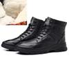 Fashion Natural Cow Leather Winter Boots Men Natural Wool Comfortable Non-Slip 2024 Warm Men's Snow Shoes