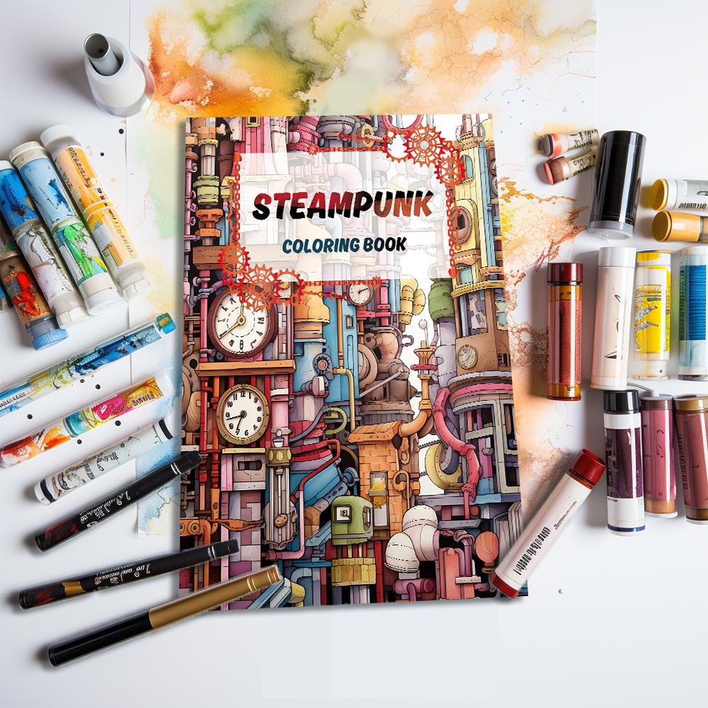 1 шт., Книжка-раскраска для подростков формата А4, Книжка-раскраска для взрослых, 25 различных узоров, Плотная бумага 100 г/м², Снятие стресса, Подарок на день рождения