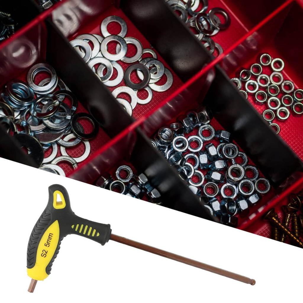 Шаровой Т-образный шестигранный ключ с длинной ручкой, профессиональный ручной инструмент для ремонта