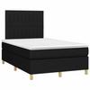 Maison Exclusive - Sommier à lattes de lit avec matelas noir 120x190 cm tissu