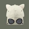 Cat Ear Streetwear Adjustable Peaked Cap Korean Style Sun Visor Pilot Hat Women Baseball Cap