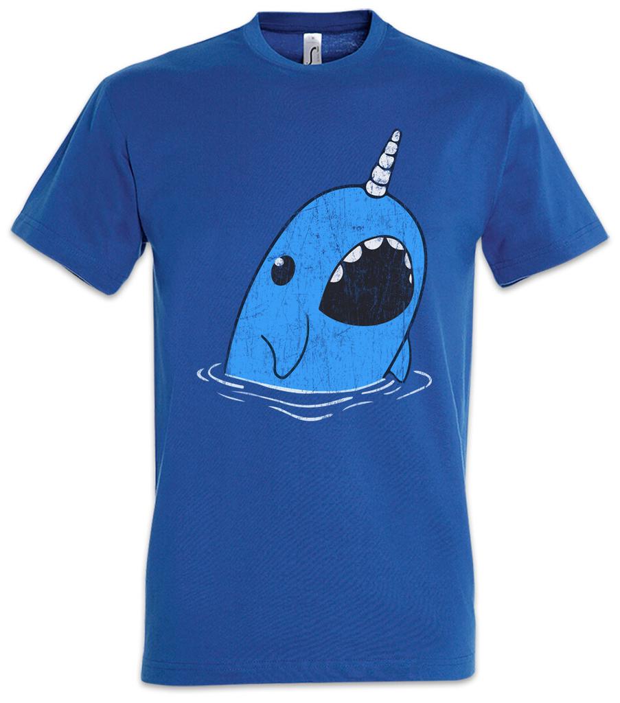 Narwhal T Shirt Mens Womens Tees Top Narwhal Fun Fairies Horn Rainbow Whale Sailor Toon