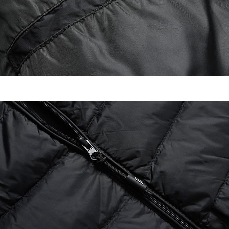 Мужская модная легкая пуховая куртка с коротким капюшоном, теплое, теплое, однотонное, для пары, пальто