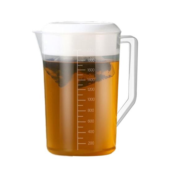 Unbreakable Plastic Water Pitcher with Lid BPA-Free Ice Tea Kettle Iced Tea Pitcher