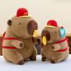 New Backpack Kapibala Plush Toys Stretchable Fries Baked Capybara Doll Doll Pillow Gift