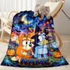 Halloween Friends Trick-or-treat Customize Your Name Blanket Gift Customizable Blanket Warmthful Decor Throw For Seaside Couch Livingroom Bedding