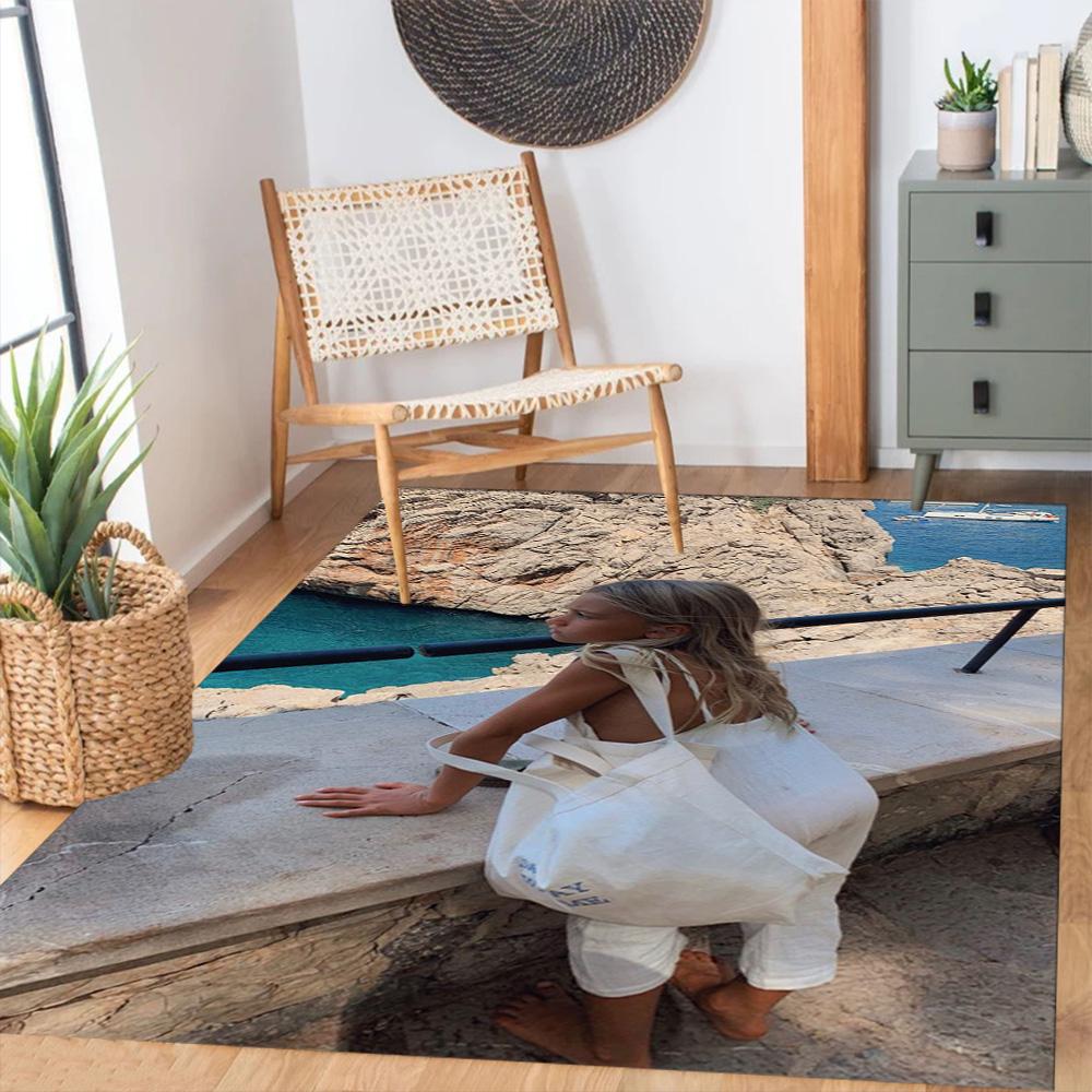 Customize Photo Customize picture Area Rug Perfect for Kitchen Living Rooms Hallway Decorate room Anti-slip Rug Office home decor