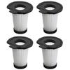 RUICH CFT55 Exhaust Filter for Iris Ohyama Stick Vacuum Cleaners (Compatible/Pack of 4) Compatible with SCD-160P, SCD-P1P, and HCD-A1M