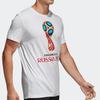 adidas Свободная повседневная футболка с буквенно-цифровым принтом и коротким рукавом, мужские топы, белые CW2088