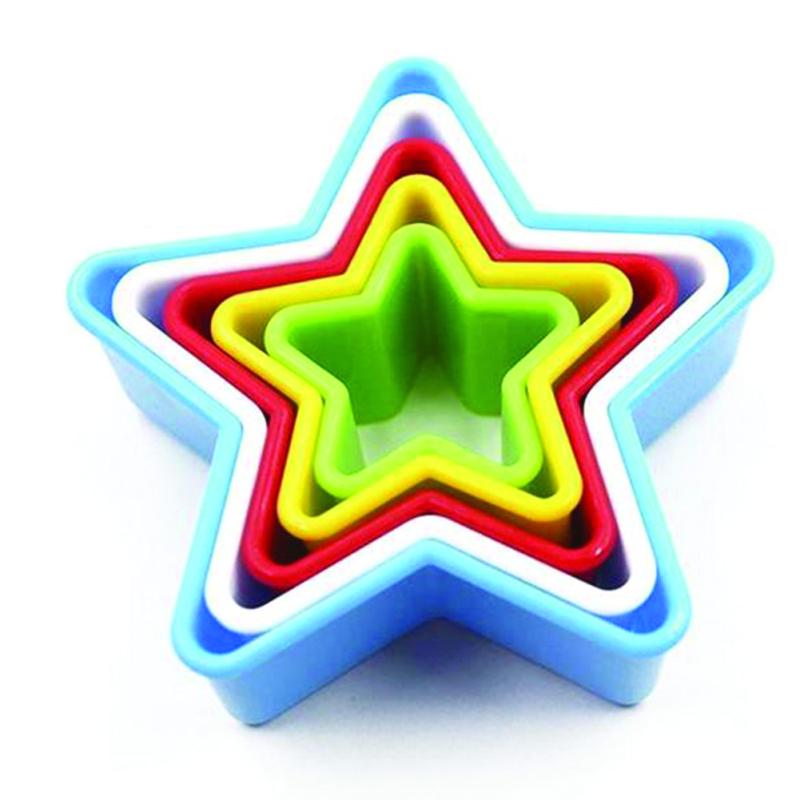 Lovely Shape DIY Cutter Mold for Fruit Fondant Cake Cookie Baking Tools Random Color