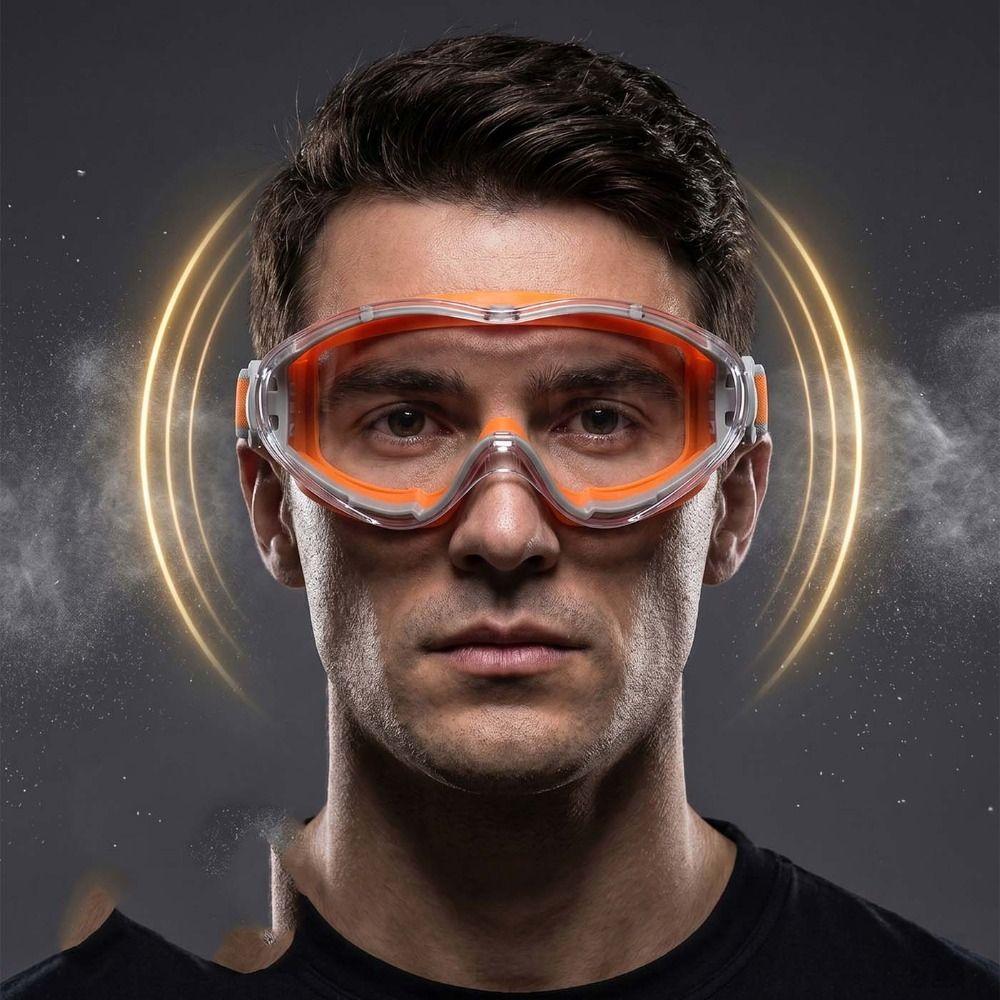 Clear Lens Protective Eyewear Anti Scratch Anti Fog Goggles Dust Proof Safety Glasses  Work Safety