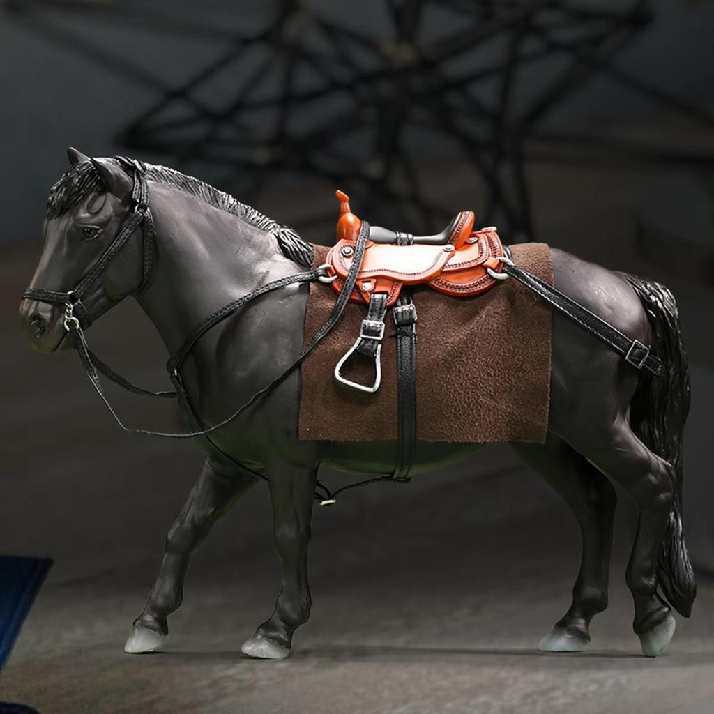 Реалистичная модель в масштабе 1/12, фигурка вьючного коня Bathorse для обучения и демонстрации, кукольные домики, фигурки для коллекционирования