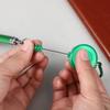 Buckle Ring Lanyard Stationery Retractable Key Chain Ballpoint Pen Neutral Pen Easy Pull Buckle Pen Writing Tools
