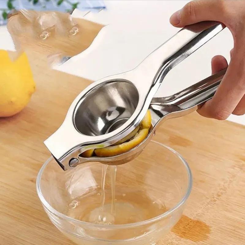 Ручная соковыжималка из нержавеющей стали, артефакт для лимонного сока, бытовой зажим для апельсинов, мини-мини соковыжималка, многоразовая соковыжималка Ya966