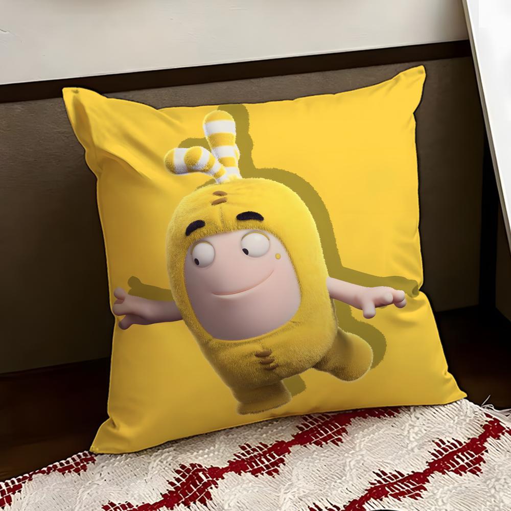 Cartoon OOddbods Cushion Cover Reversible Soft Durable Pillow Cover Home Car MultiScene Use for Daily Comfort