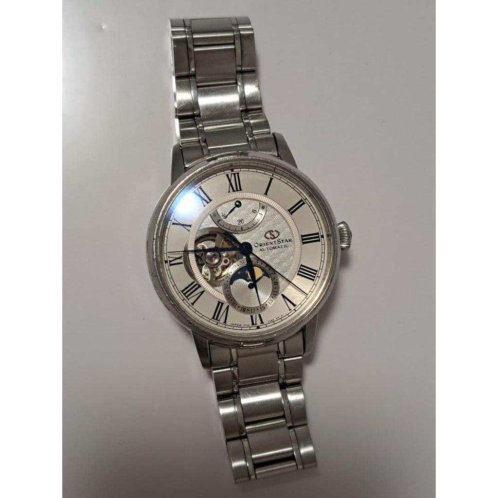 Used ORIENT STAR Automatic Watch Moon Phase F7X6-UAA0