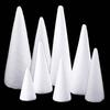 8x Polystyrene Solid Cones Blank Trees Unicorn DIY