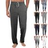 Men's Knitted Fashionable Printed Pocket Casual Pants Pajama Pants
