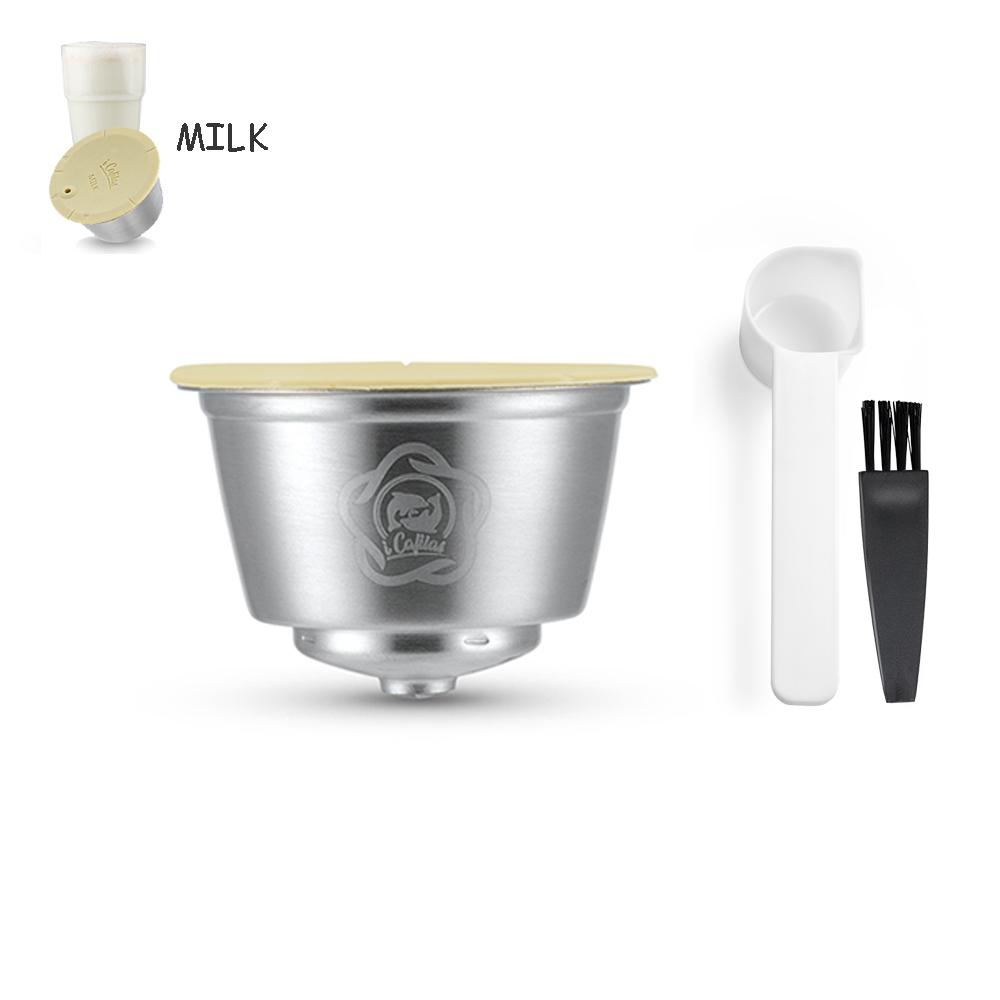 Многоразовые капсулы для кофе Dolce Gusto из нержавеющей стали, фильтры для кофе и молока, капсулы capsulas de cafe recargables dolce gusto