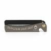 Foldable metal beard comb with opener for men