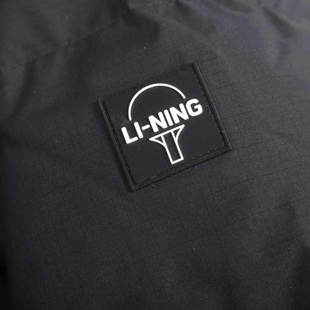 Men's Li-Ning Down Jackets Unisex Black Hooded (Non-detachable) Moderate Straight Fit