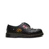 Dr. Martens 1461 Рок-н-ролл Черные Мужские Кроссовки Черная Гладкая Кожа Металл 24206001