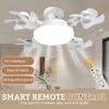 2-in-1 Hanging Fan with LED Lantern 3 Color Modes Dimmable Quiet Operation Ceiling Fan Lamp with Remote Control