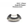 90 Degree Bend Elbow Pipe 201 Stainless Steel tube curve pipe OD 60mm 63mm 76mm