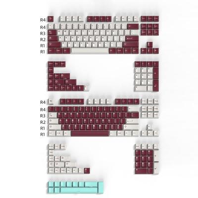 253 колпачка клавиш с двойным литьем, профиль Cherry, пользовательский набор колпачков Yuru для механической игровой периферии Cherry MX